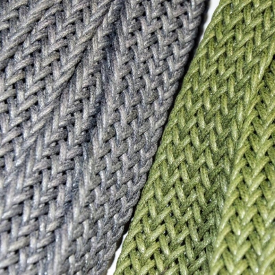 Gurtband geflochten | asche-grau